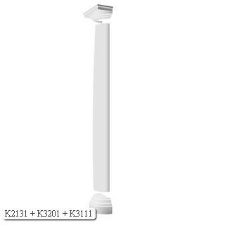 Luxxus Round Plain Tapered Half Column K3201 - K3201