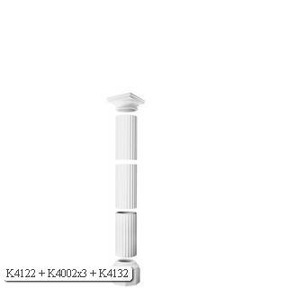 Luxxus Round Fluted Segmented Full Column K4002 - K4002