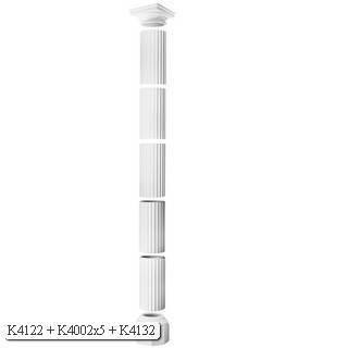 Luxxus Round Fluted Segmented Full Column K4002 - K4002